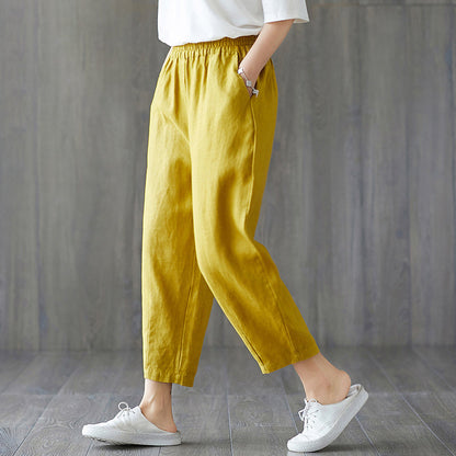 Claudia | Pantalones casuales de mujer tipo cropped para primavera y otoño